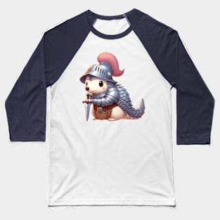 Cute Pangolin Knight Baseball T-Shirt